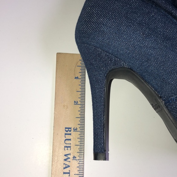 ๐Sale was $79 will go back ๐New Glam Blue Jean Thigh High Boots - Picture 9 of 9